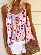 T-shirt ample à pois et imprimé caraco